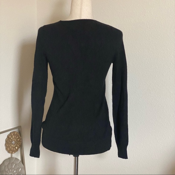100% Cashmere Big Squred neck Longsleeve Sweater M - Picture 3 of 5